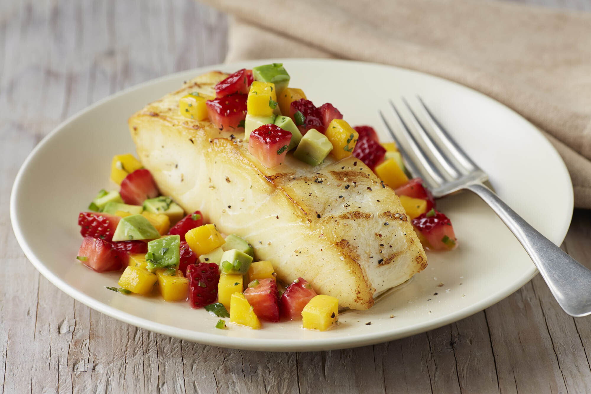grilled-halibut-with-mango-papaya-salad-recipe